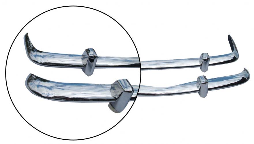 Kiillotetut ruostumattomasta teräksestä valmistetut puskurit ja puskurinsuojat