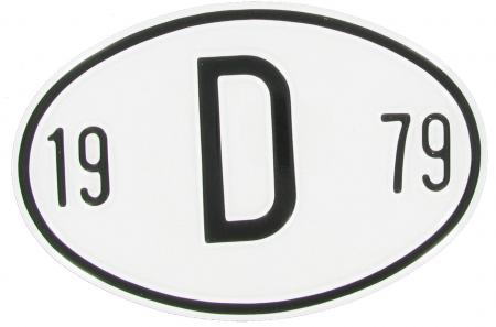 Chapa de nacionalidade: D 1979