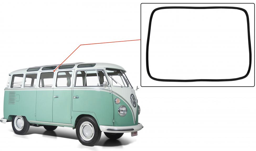 Sivuikkunan ulosvedettävä tiiviste korissa