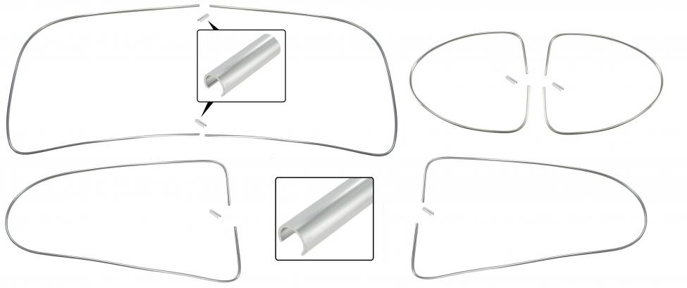 Moulures/joncs pour caoutchouc de fenêtres/glaces