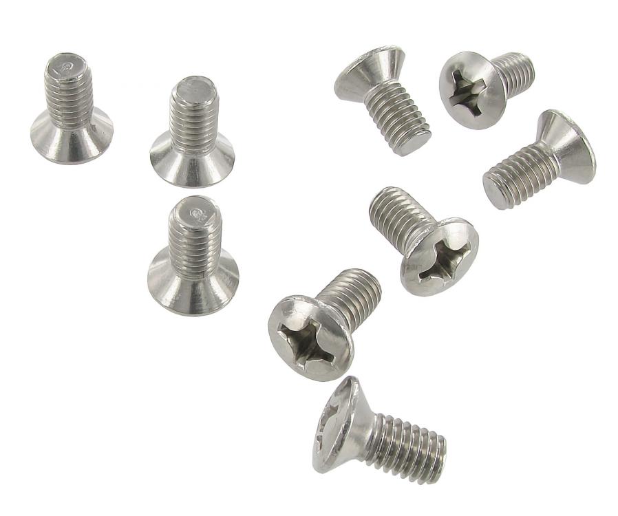 Cilinderschroef met bolle verzonken kruiskop RVS