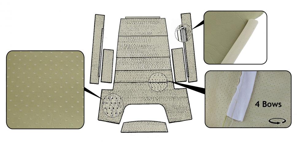 Hemel, deluxe, wit/beige