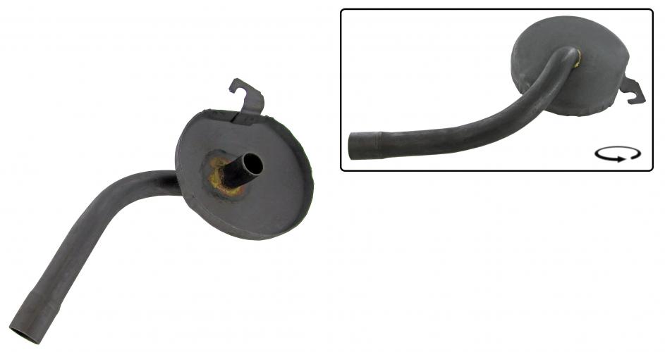 Oljerör med skyddsplåt