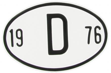 Chapa de nacionalidade: D 1976
