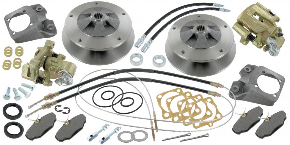 Schijfremmen set achterzijde (5 x 205 mm)