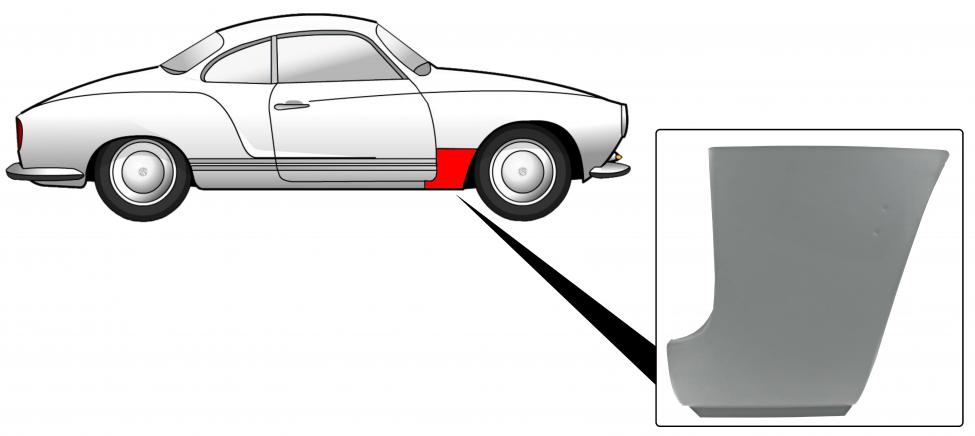 Etulokasuojan alapuoli oikealle
