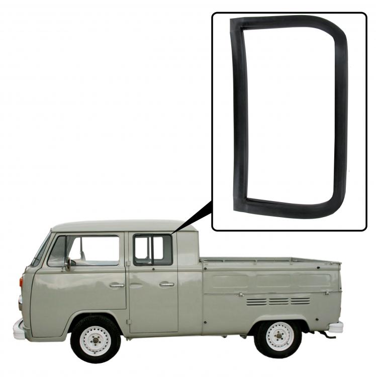 Sivuikkunan tiiviste ilman listan uraa ajoneuvoihin, joissa on tuuletusikkuna