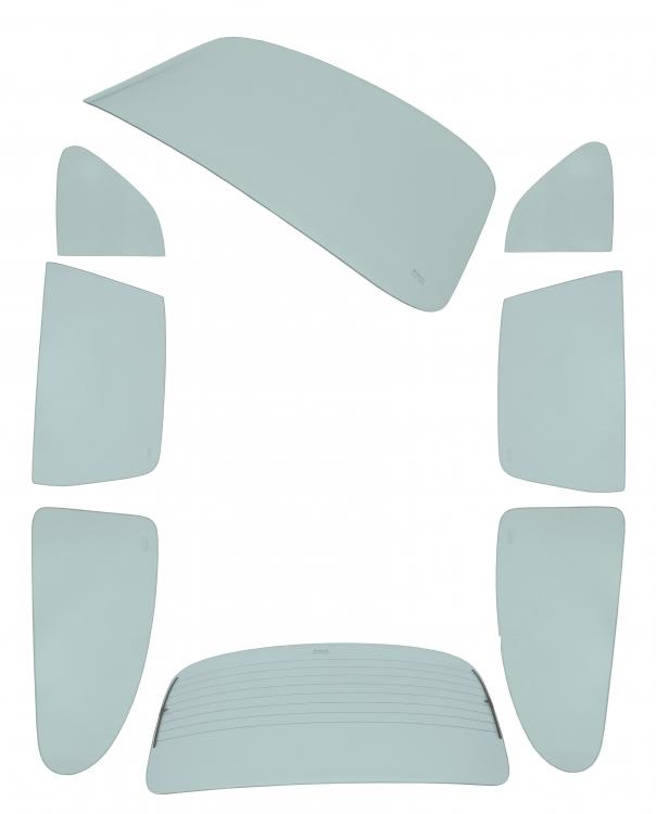 Stock ikkunasarja sävytetty vihreä