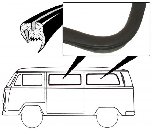 Sivuikkunan tiiviste vakiovaruste