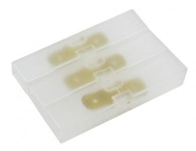 Afgeschermde 6.3 mm vlakstekker aansluiting 3 op 3