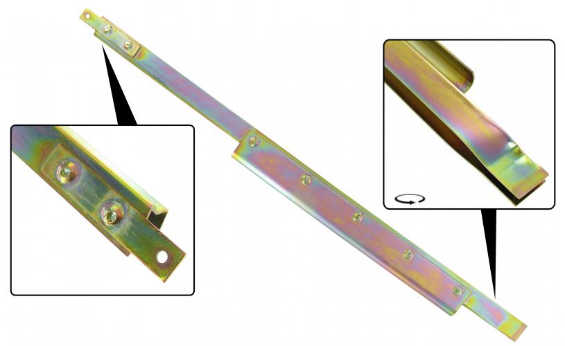Takaikkunan nostokanava vasemmalle