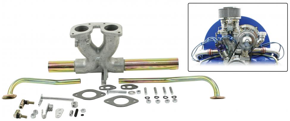 Imusarja keskikaasuttimelle Weber IDF, Dellorto DRLA, alumiinia