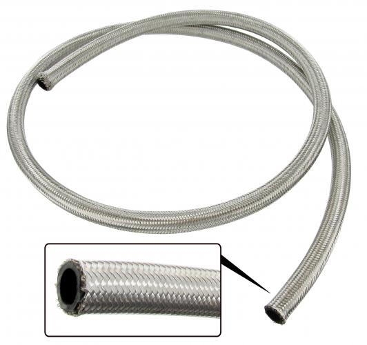 Öljyletku, jossa on punottu ruostumattomasta teräksestä valmistettu ulkovaippa, metri