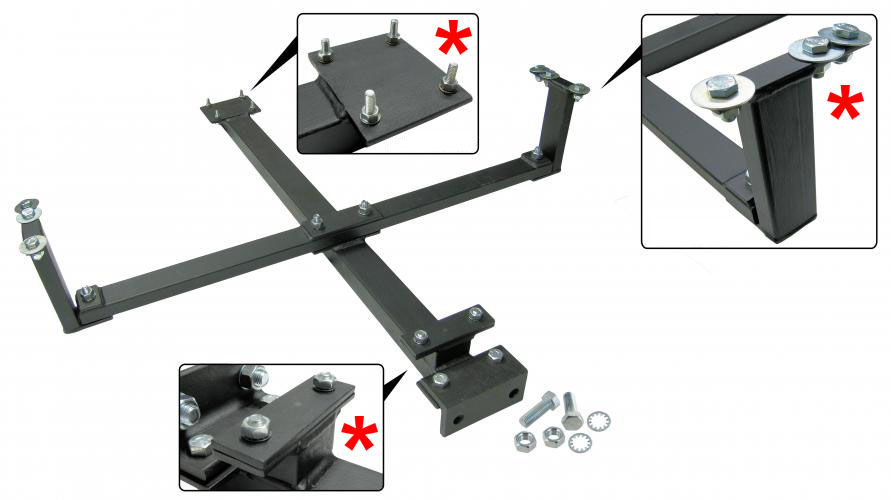 Brakett for tilhengerfeste med beslag