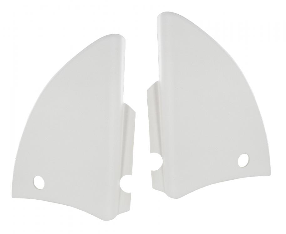 Kapscharnier afdekplaten wit