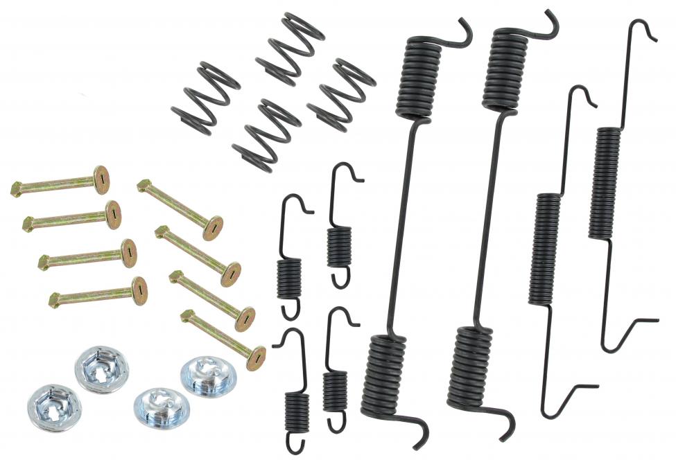 Jarrukenkien kiinnityssarja taakse, mukaan lukien kiristysjouset