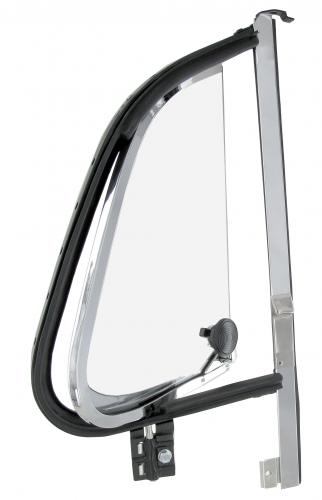 Tochtruitje compleet met verchroomd kader rechts