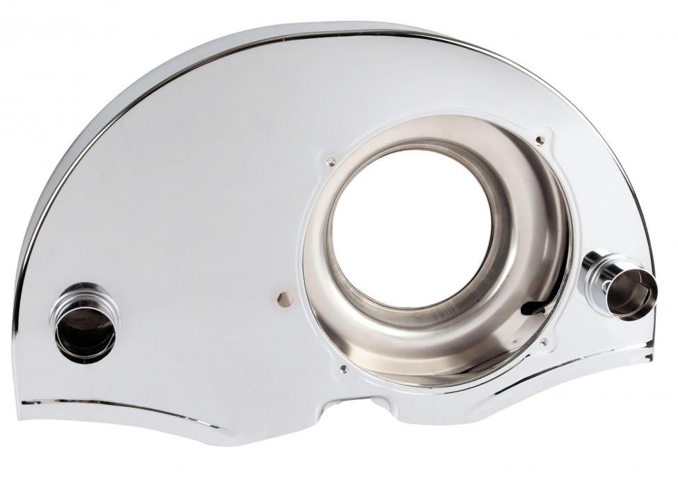 Puhallinkoppa `Doghouse`, ilmakanavilla, kromattu