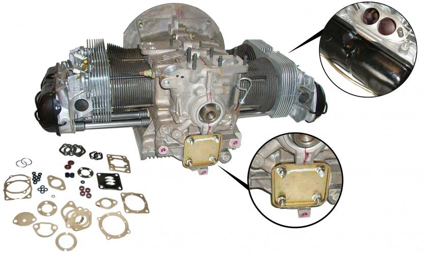 Moottorin uudelleenkorjaus 1641cc W-100 (uusi kotelo) ja ytimen talletus