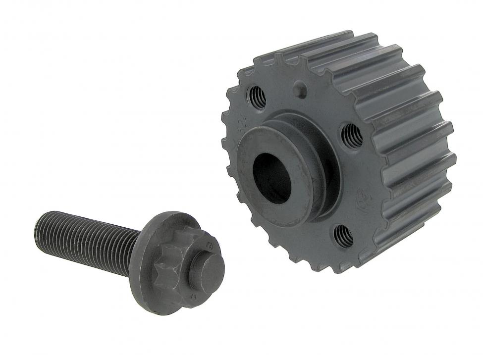 Jakopään hammaspyörä, kampiakselin päähän, mukaan lukien 12-pistekiinnityspultti