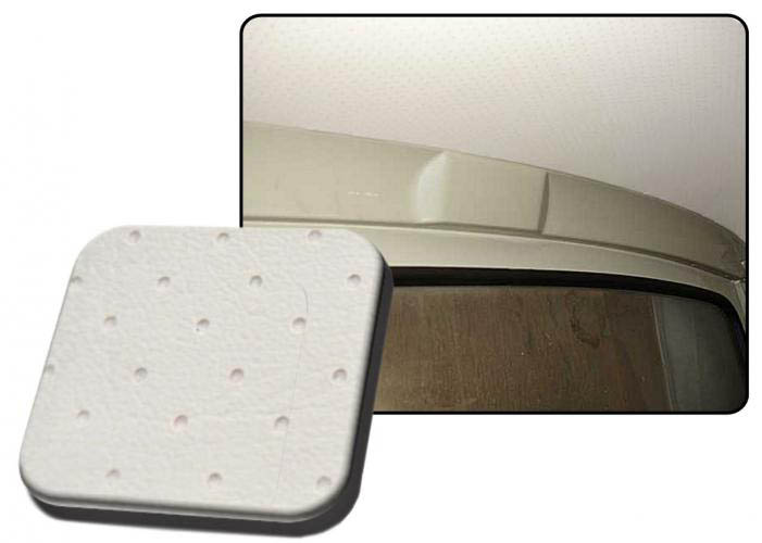 Kattoverhoilu rei'itettyä vinyyliä, luonnonvalkoinen