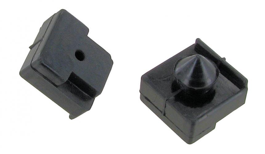 Butées de caoutchouc pour serrure de pare-brise