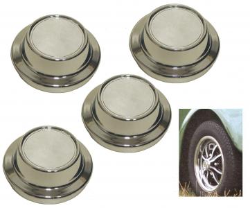 Bouchon/capuchon de moyeu chromé sans sigle pour jante/roue Lemmerz ou Ritter