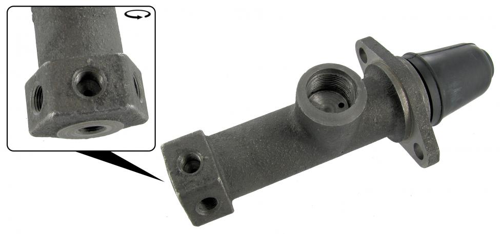 Hoofdremcilinder enkel remsysteem