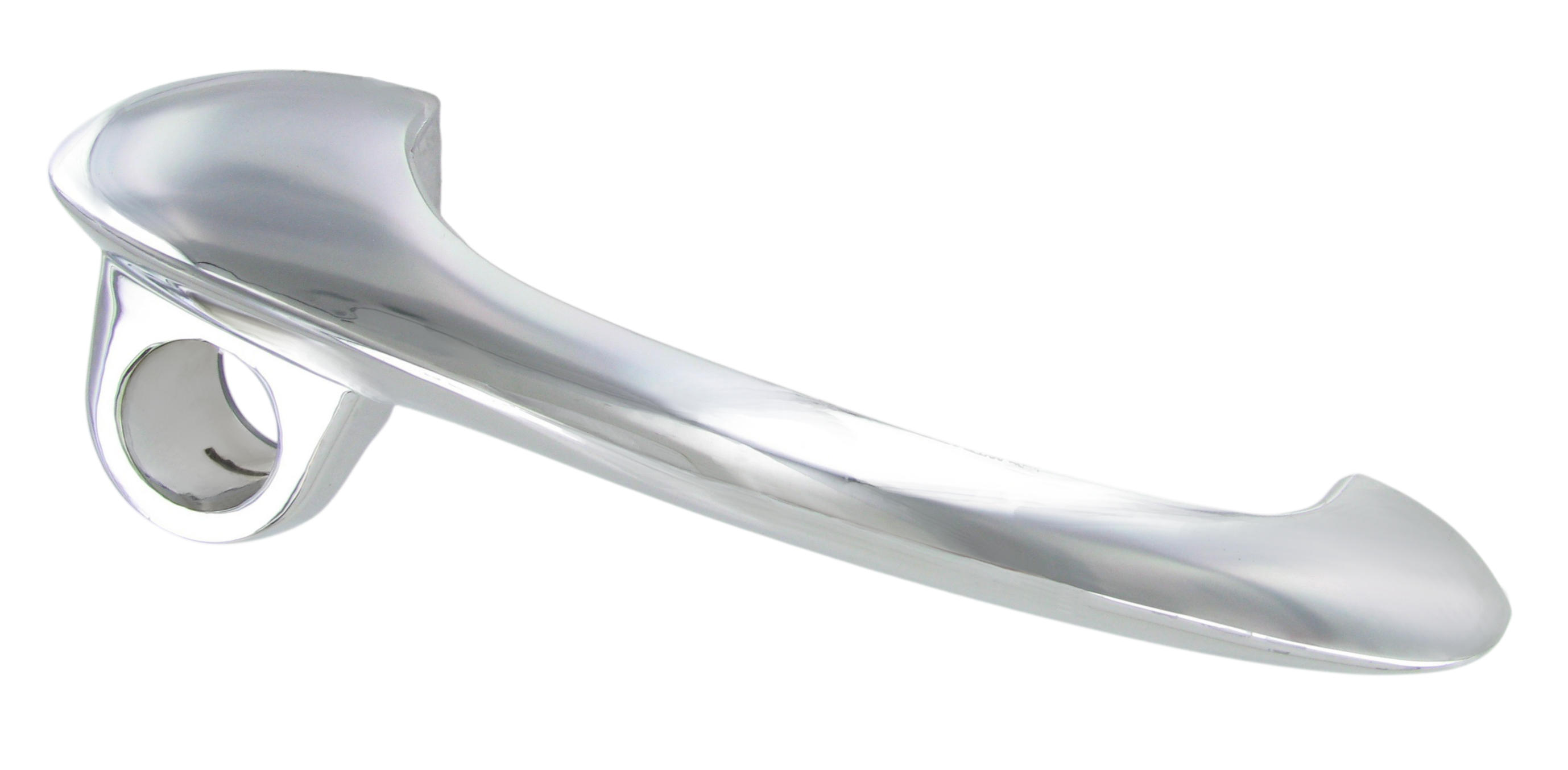 Deurhandvat rechts, verchroomd, zonder slotmechanisme