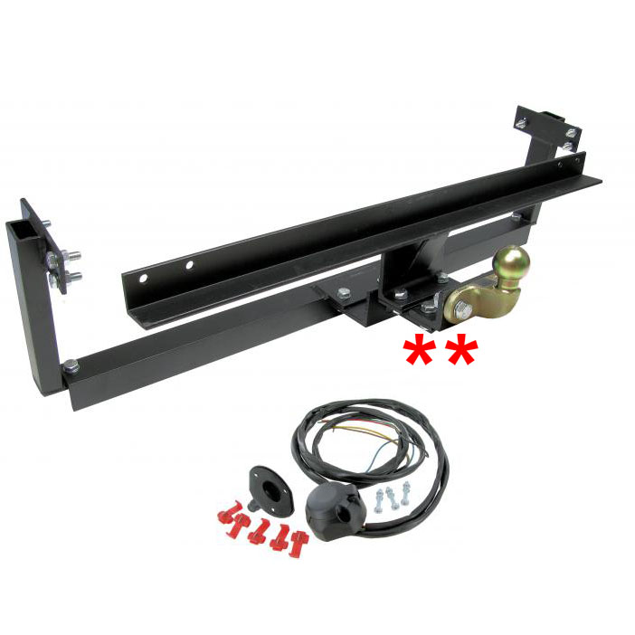 Vetokoukku, kiinnikkeineen ja sähkösarjoineen