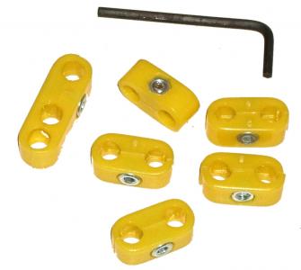 Sytytysjohtimien kiinnikkeet, keltaiset