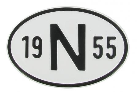 Nasjonalitet skilt: N 1955