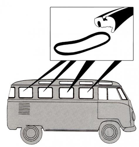 Cal-look kiinteä sivuikkunan tiiviste