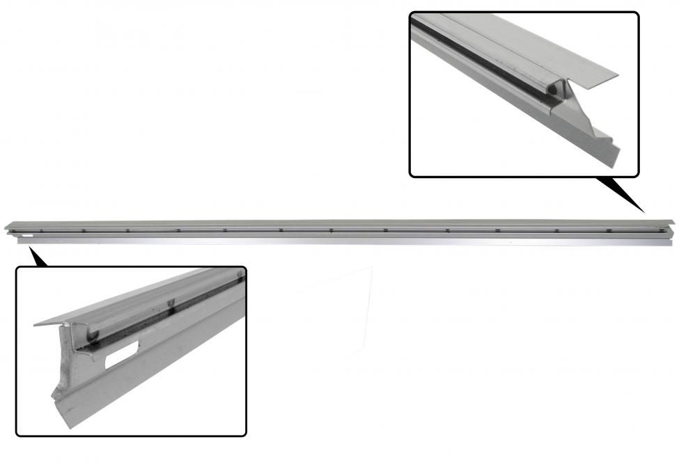 Alemman liukuovikiskon ulkokynnyksen korjausosa oikealle