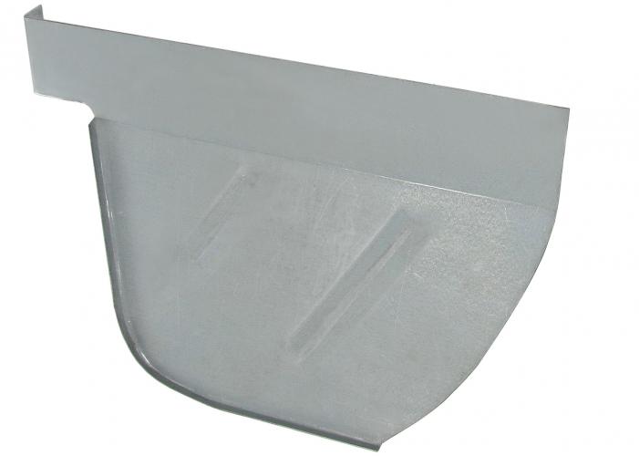 Aansluitplaat achterste wielkast rechts achterzijde