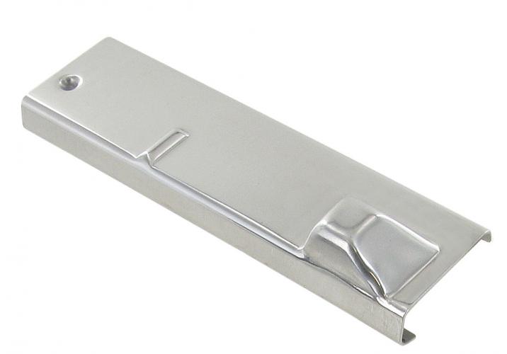 Batente em inox para fechadura da janela de ventilação esquerda