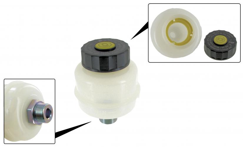 Remvloeistofreservoir enkel remsysteem