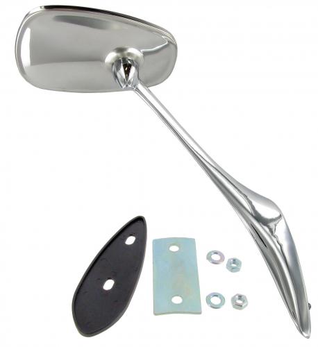 Außenspiegel Polierter Edelstahl Links oder Rechts