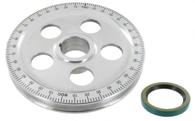 Sandseal machinery-in Kurbelwelle riemenscheibe mit Schwarzer Gradmarkierungen