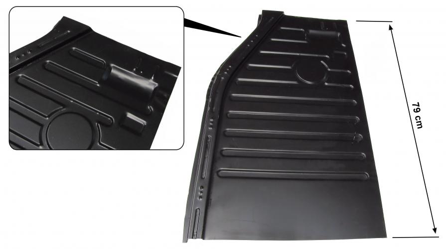 Bodemplaat half links voorzijde