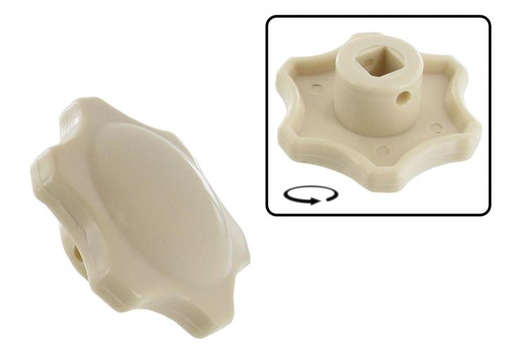 Botão de controlo do aquecimento em marfim