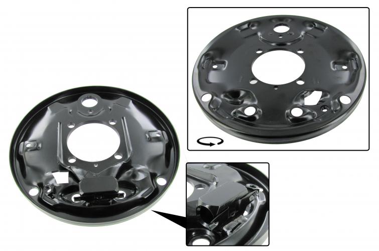 Jarrukilpi taakse, vasen