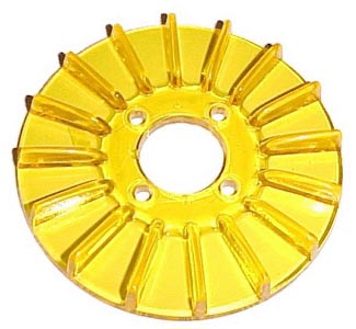 Hihnapyörän koriste, keltainen