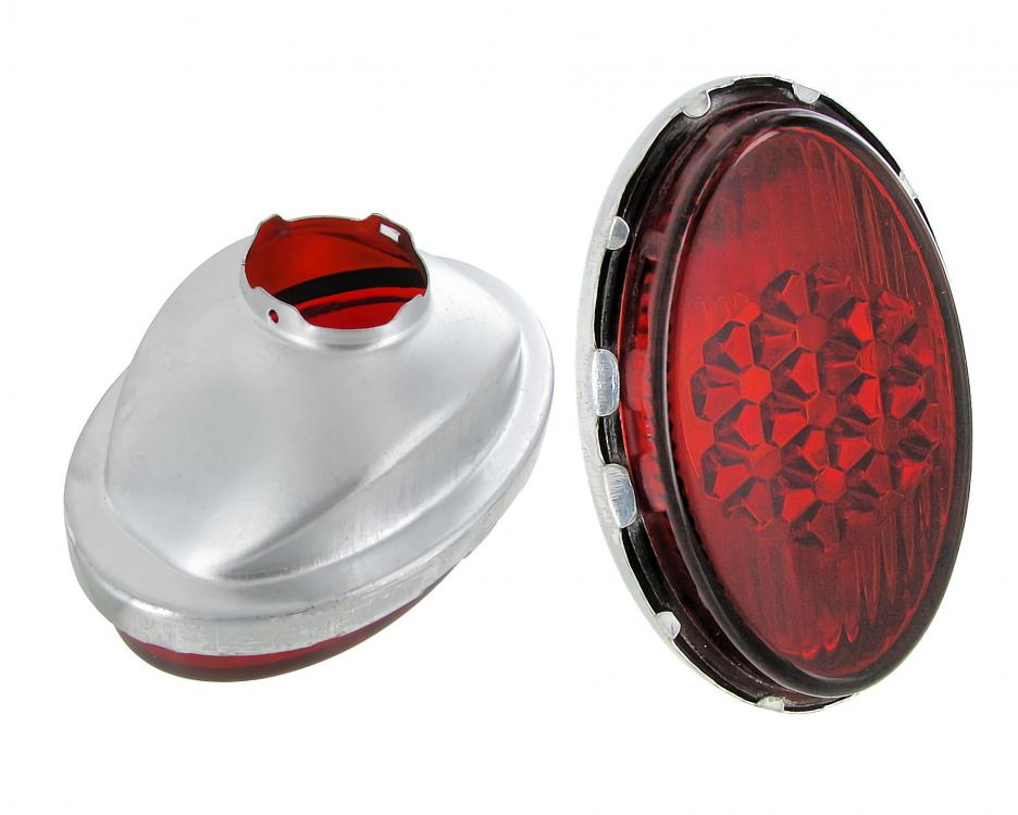 Achterlicht lens met reflector