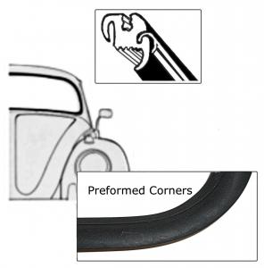 Windscreen seal with molding groove