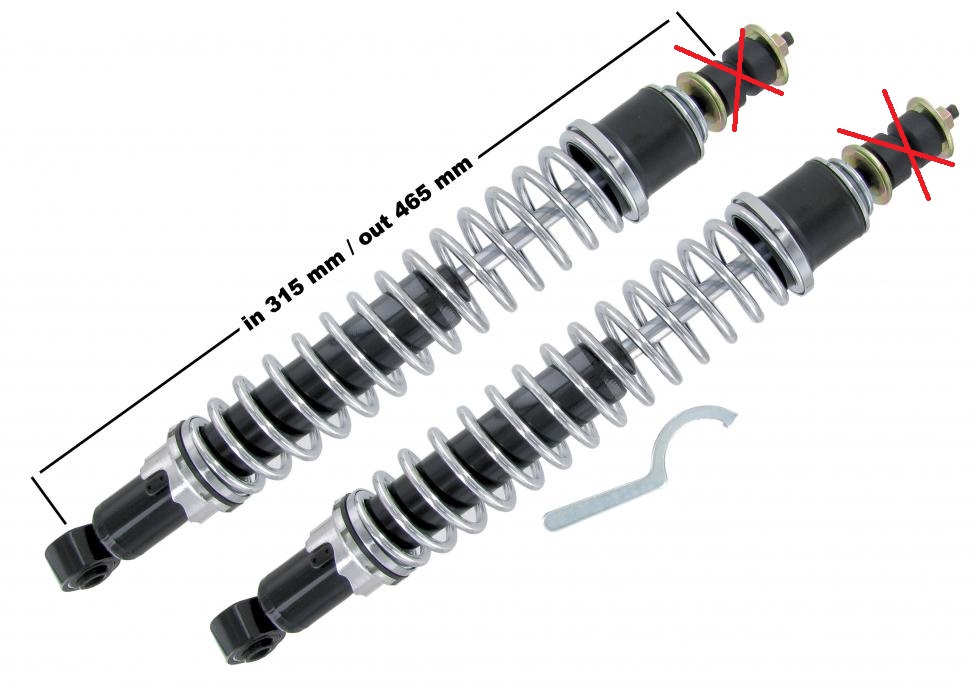 Coil-over shock absorbers front side 1376 second chance