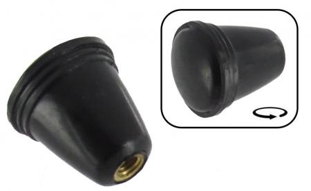 Choke- ruitenwisser- lichtschakelaar of asbak knop zwart