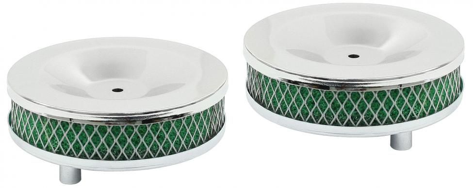 Cromado perforated filtro de ar Ø127 mm altura 45 mm