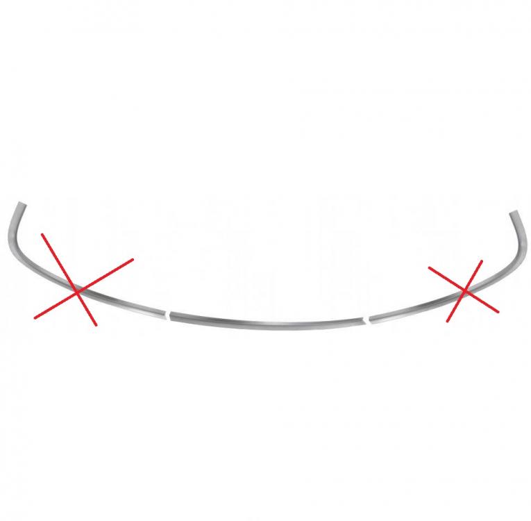 Windscreen recess repair parts lower side 20884 second chance