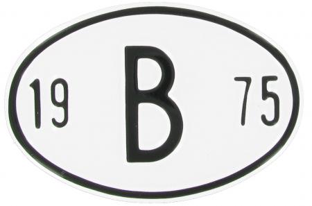 Nationaliteits plaatje: B 1975
